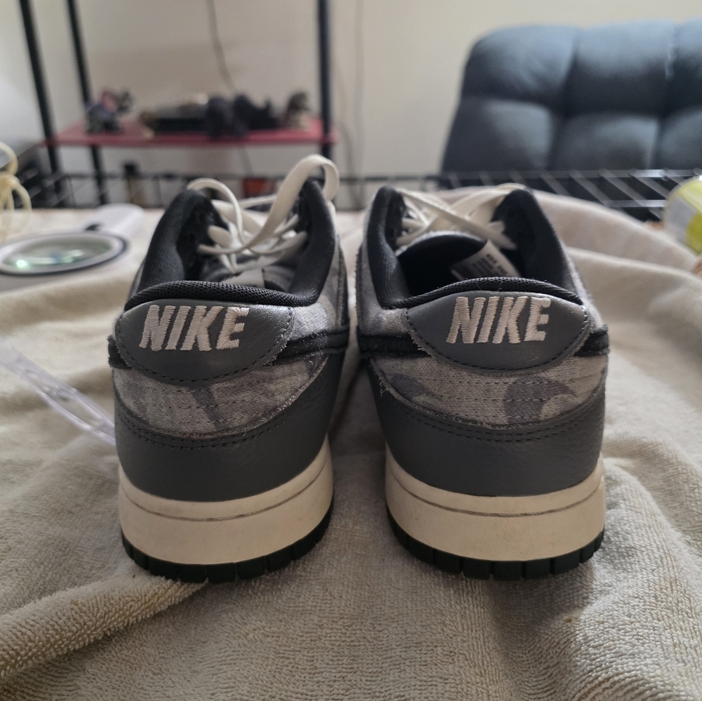 Nike Dunk Low "Copy/paste" Gray Low-Top Men's Sneakers Size 10m - Picture 3 of 7
